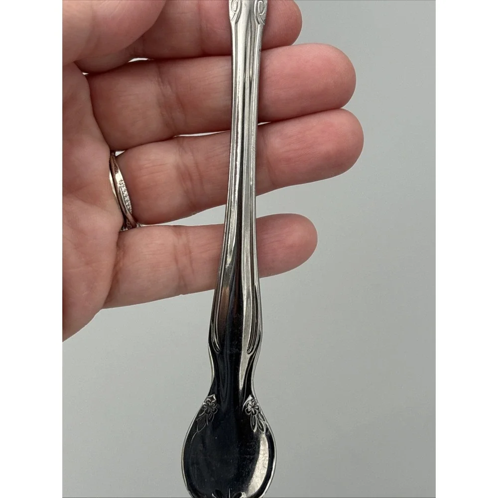 IIC Stainless Japan 13 piece Serving‎ spoon forks Flatware Vintage floral